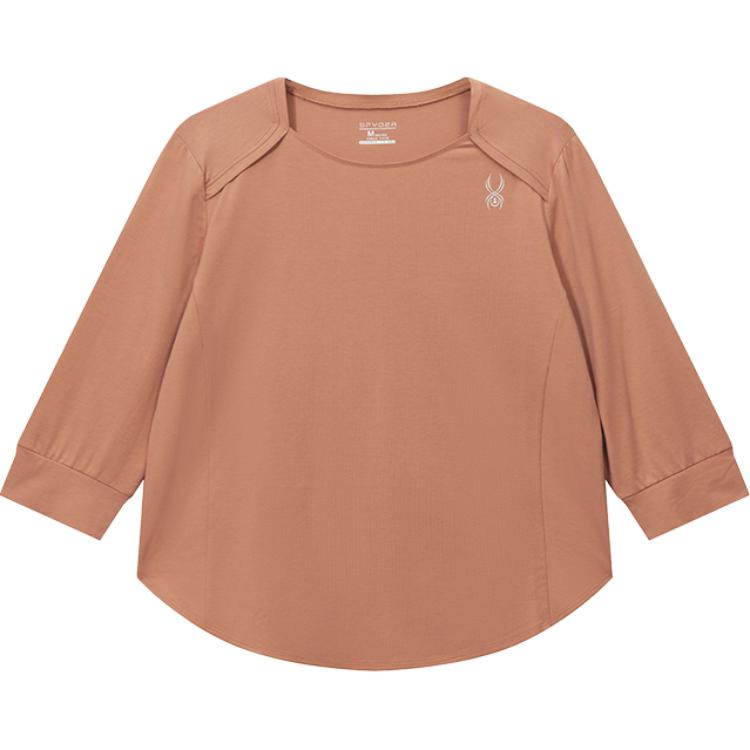 

Футболка женская SPYDER, матовая мягкая коричневая