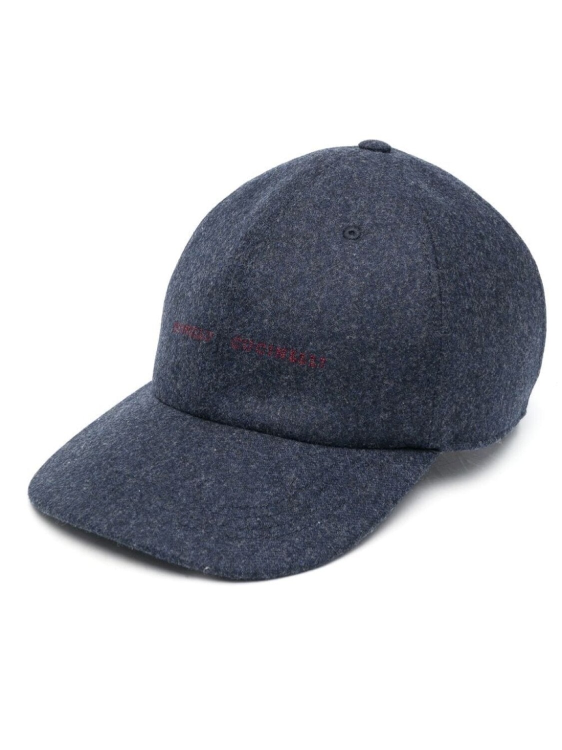 

Brunello Cucinelli шерстяная кепка с вышитым логотипом, синий