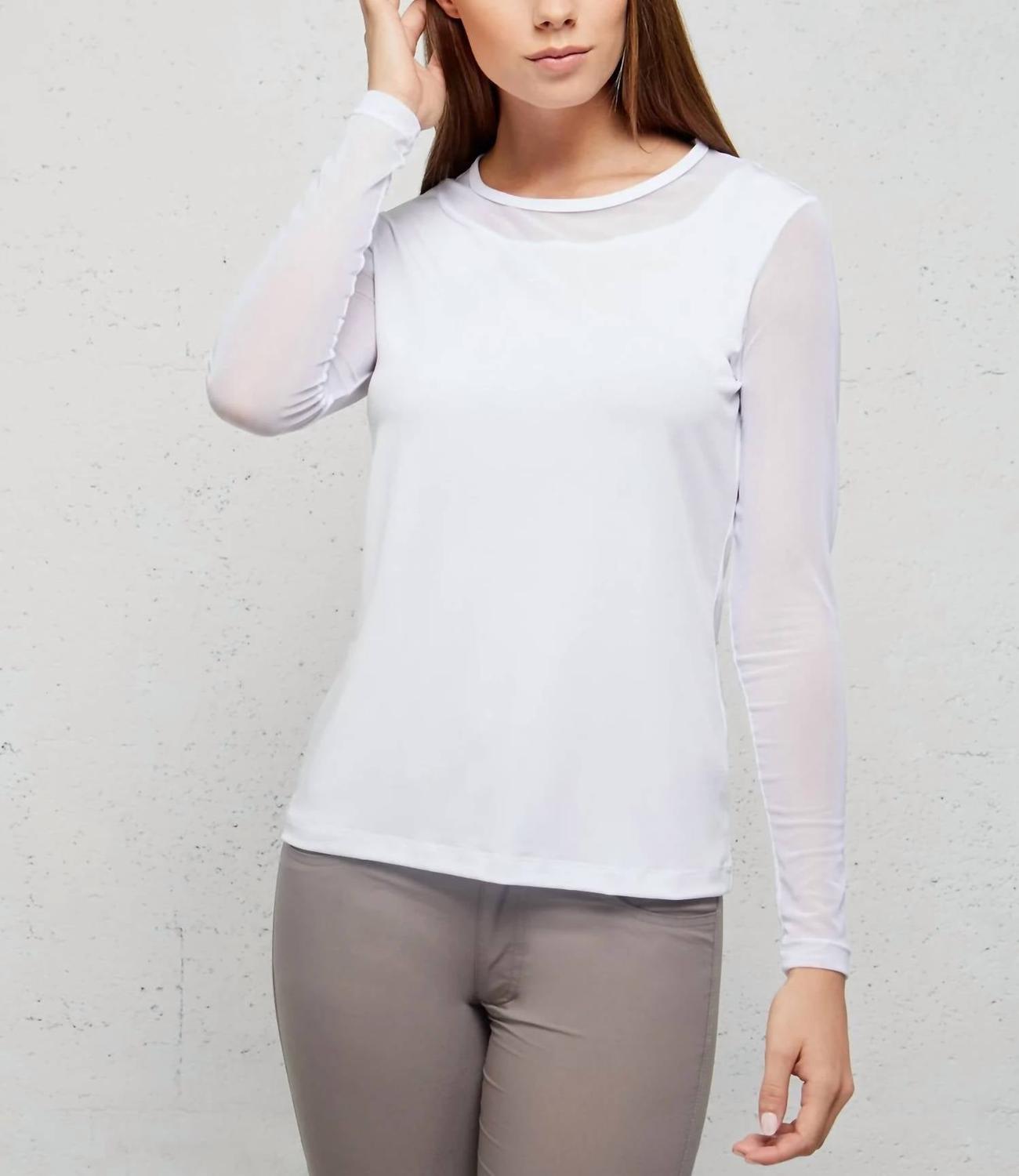 

Топ Kim Jersey Mesh белого цвета Anatomie