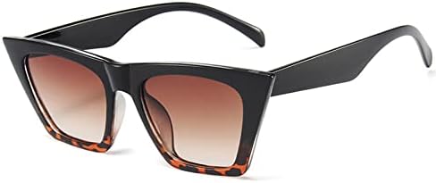 

Модные солнцезащитные очки для женщин 2027 года. Модные солнцезащитные очки для женщин, трендовые коричневые очки с защитой от УФ-излучения UV400 MTZJH, C5blackleopard-brown