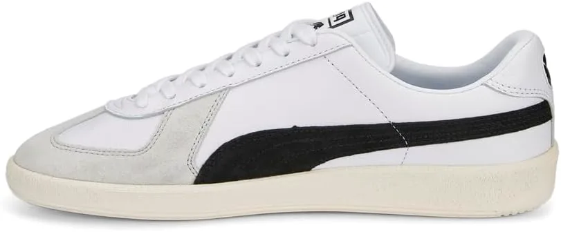 Мужские кроссовки PUMA Army Trainer на шнуровке повседневные - белые, белый — фото 3