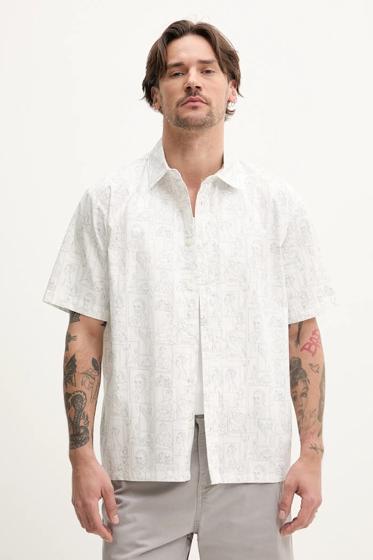 

Хлопковая рубашка Ron Shirt Resteröds, белый