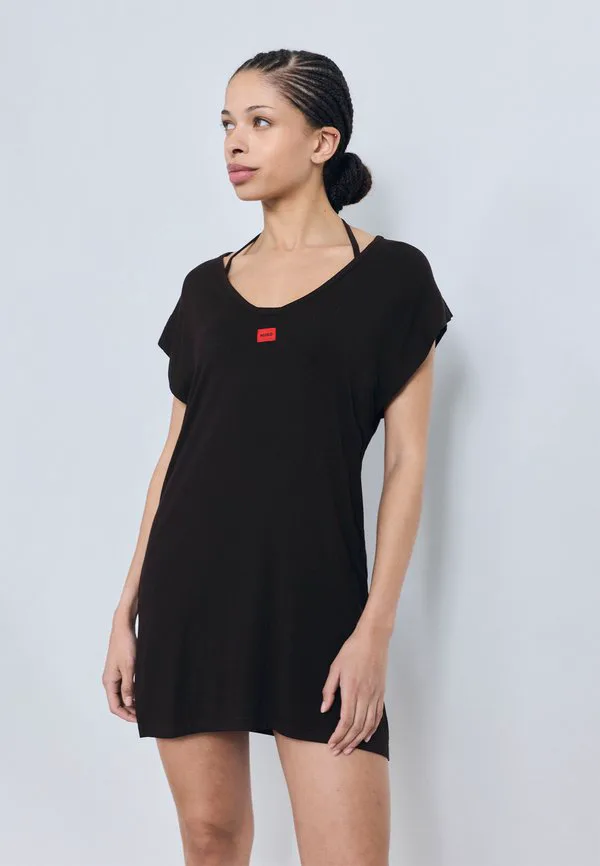 

Фирменный пляжный аксессуар для платья Hugo, Black, Черный, Фирменный пляжный аксессуар для платья Hugo, Black