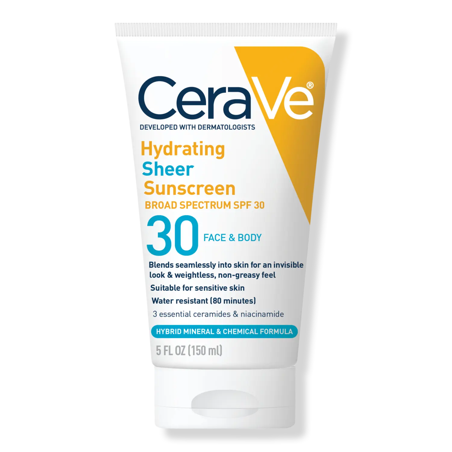

Увлажняющий солнцезащитный лосьон для лица и тела с SPF 30 CeraVe, 5.0 oz