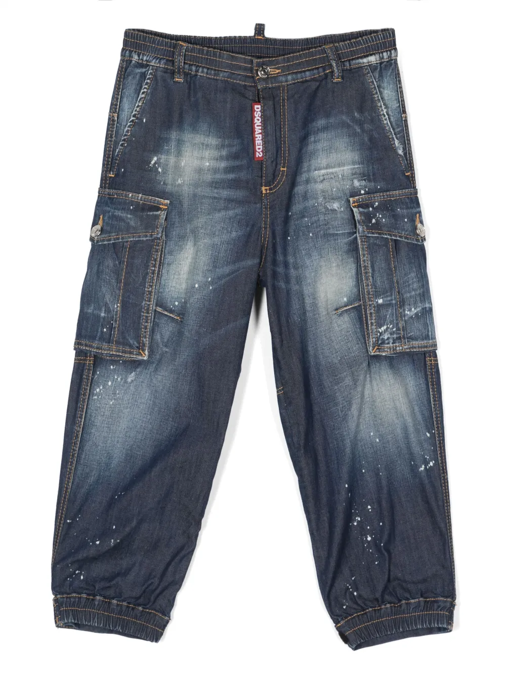 

Широкие джинсы DSQUARED2 KIDS, черный