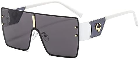 

Очки для женщин в стиле ретро с металлической оправой и защитой от УФ-излучения UV400, винтажные панк-очки, большие солнцезащитные очки для мужчин, очки для вождения MTZJH, 4