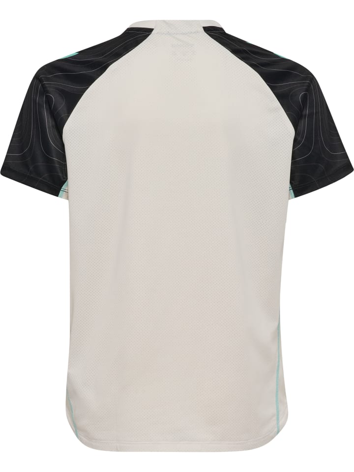 Hummel Детская футболка Hmlblaze в цвете VAPOROUS GRAY/POOL BLUE — фото 2