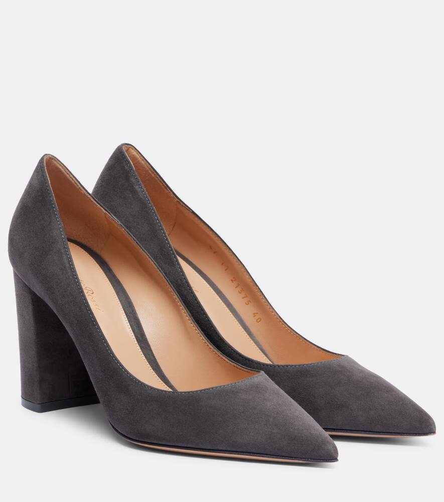 Туфли-лодочки Piper 85 из замши Gianvito Rossi, Lapis