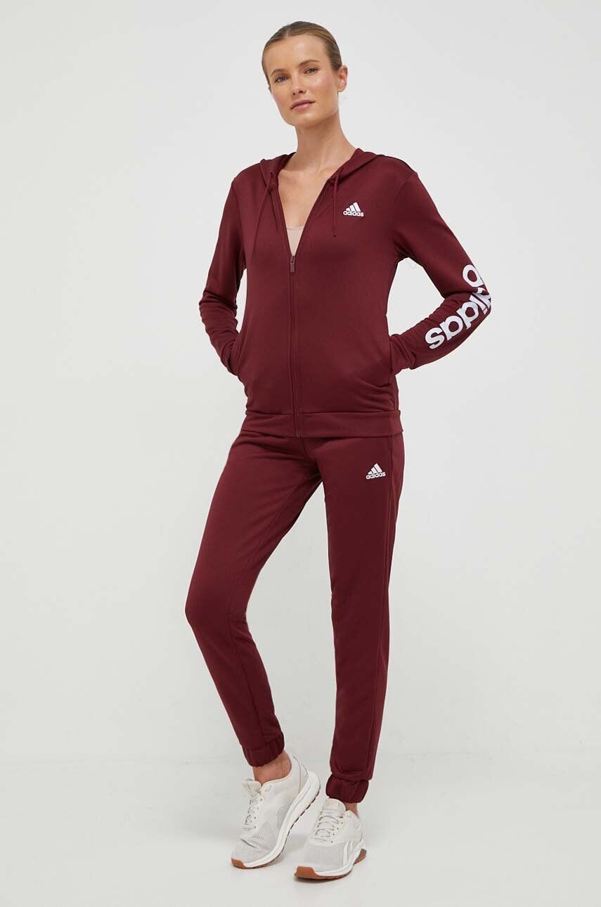 

Adidas спортивный костюм, гранатовый
