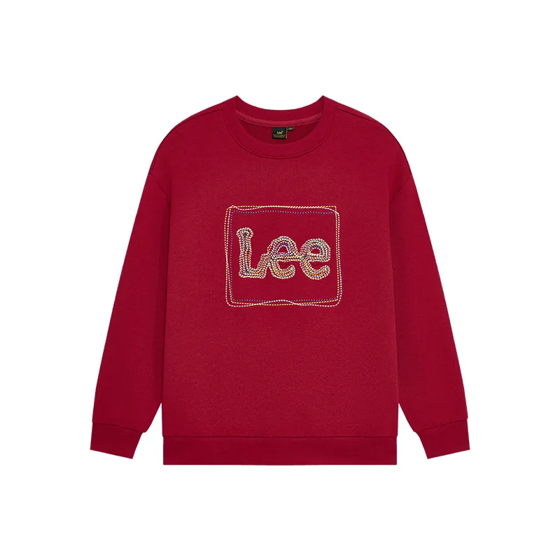 Толстовка с круглым вырезом для школьников Lee, Sicily Red