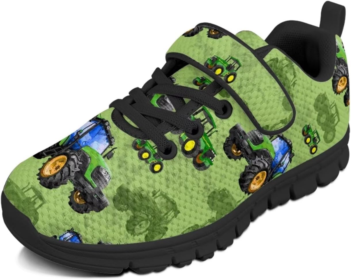 

Детские кроссовки для мальчиков, дышащие спортивные кроссовки для бега и тенниса для детей младшего и старшего возраста, размеры US 11-2.5 Pointodoor, Tractor