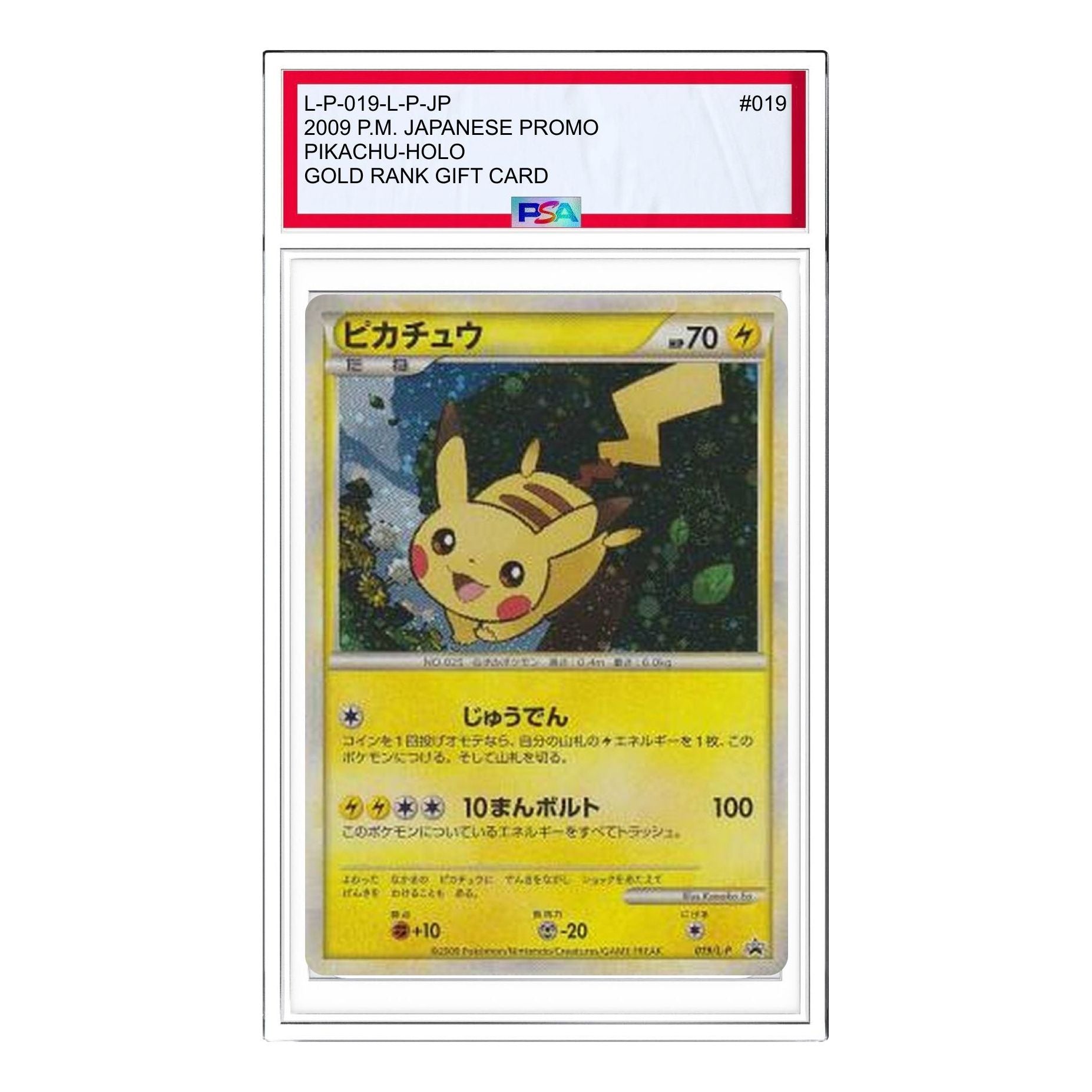 

Карта Pokemon L-P Promotional cards [L-P 019/L-P] 'Pikachu: PROMO'