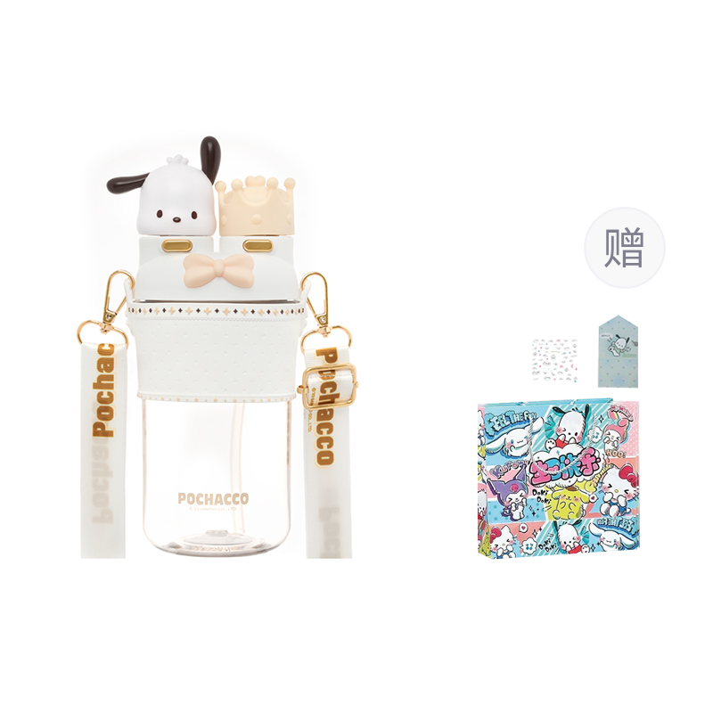 

Пластиковые стаканы для воды 700ml Sanrio, Sanrio Lolita Space Cup (Pochacco+Shopping Bag Sticker Greeting Card)