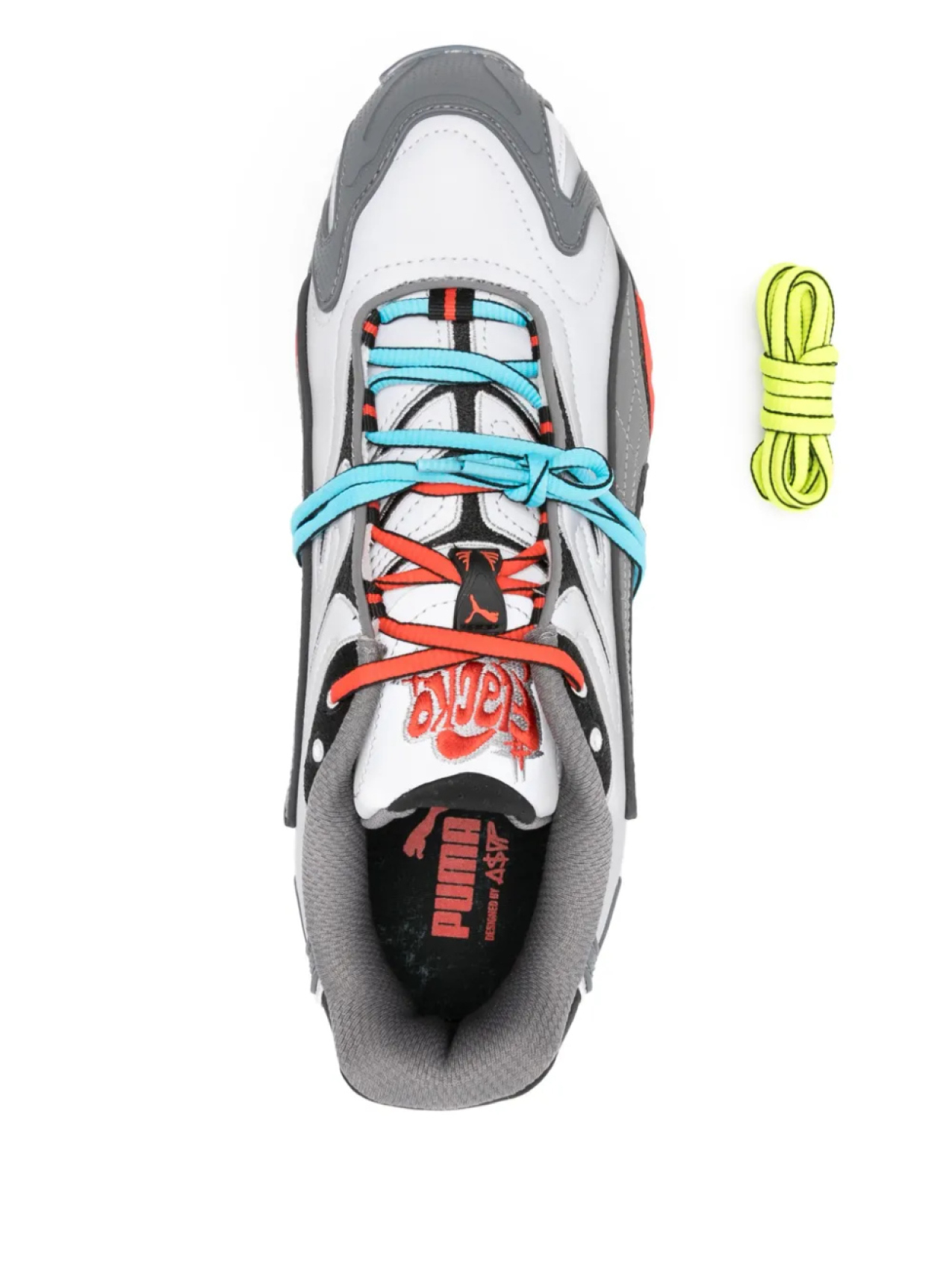 Кроссовки PUMA x A$AP Rocky Inhale с пламенной отделкой, серый — фото 4