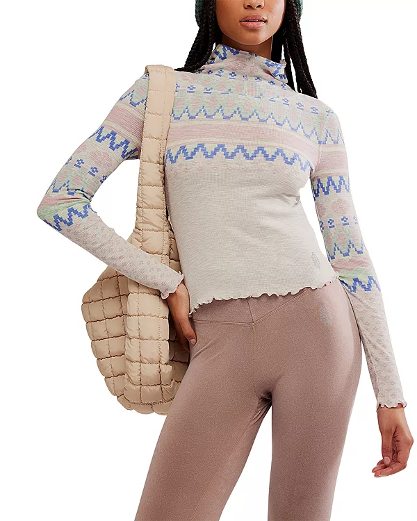 

Футболка с надписью «Свободные люди, дыши легко» Free People, серый