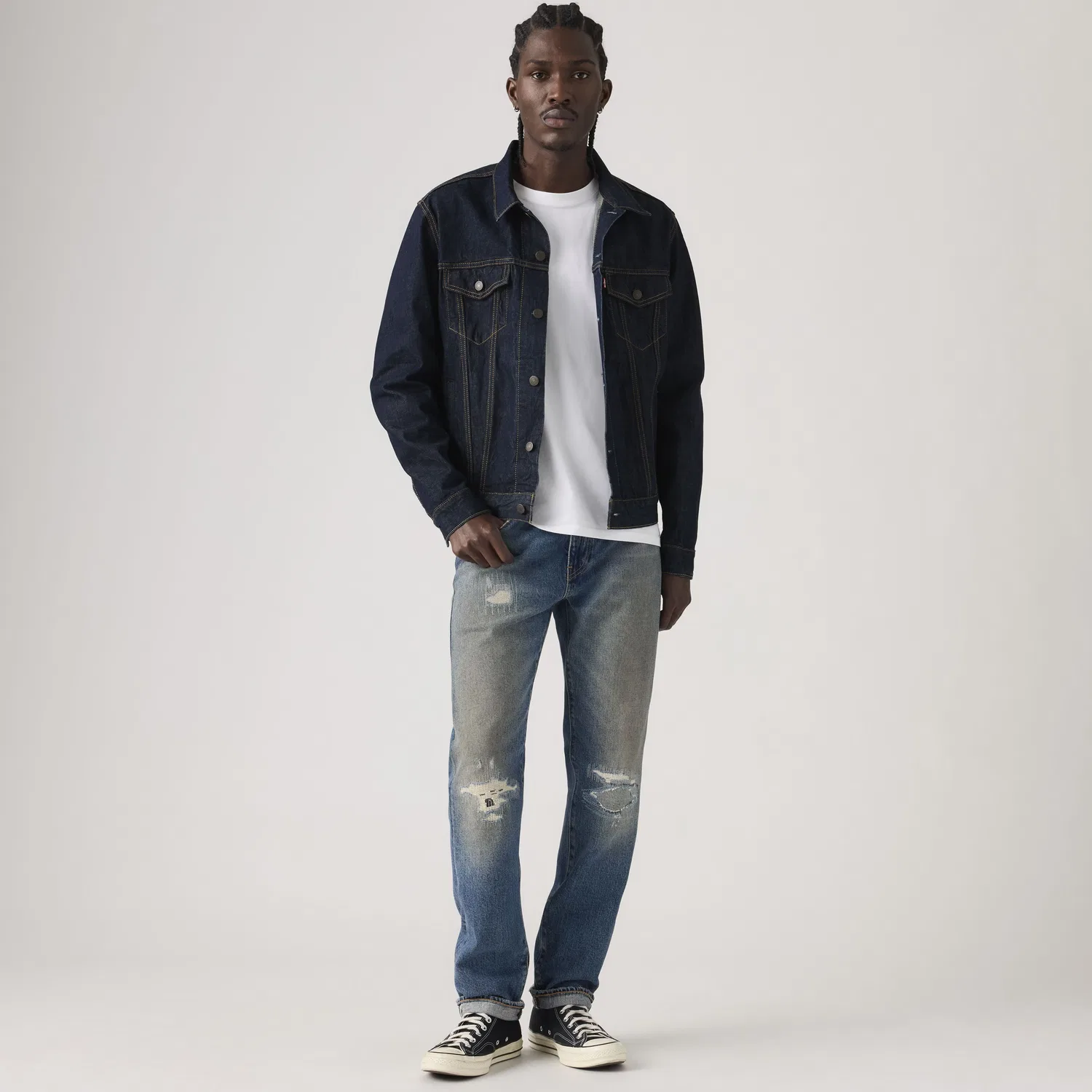 Мужские джинсы 502 Taper Selvedge Levi's, Medium Wash
