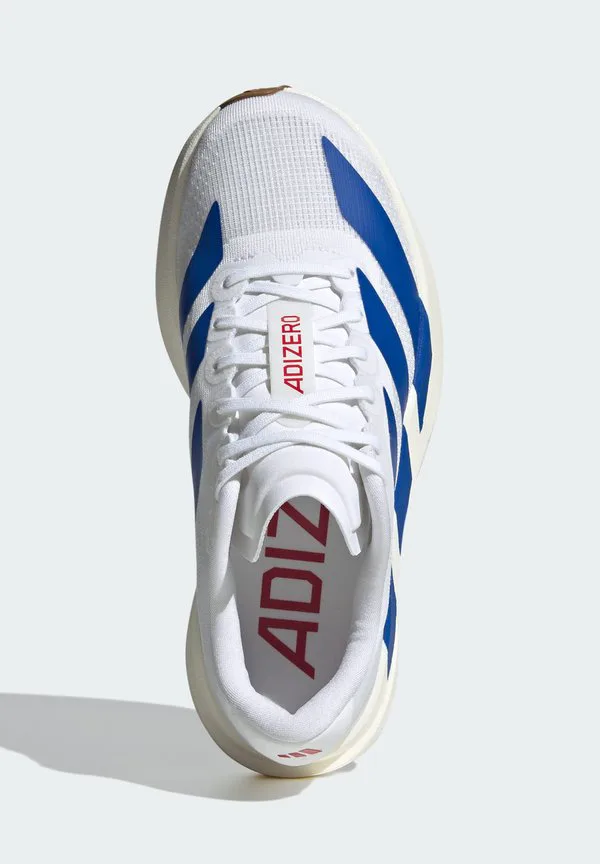 Кроссовки adizero evo унисекс Adidas Performance, Ftwr White/Team Royal Blue/Pure Ruby — фото 3