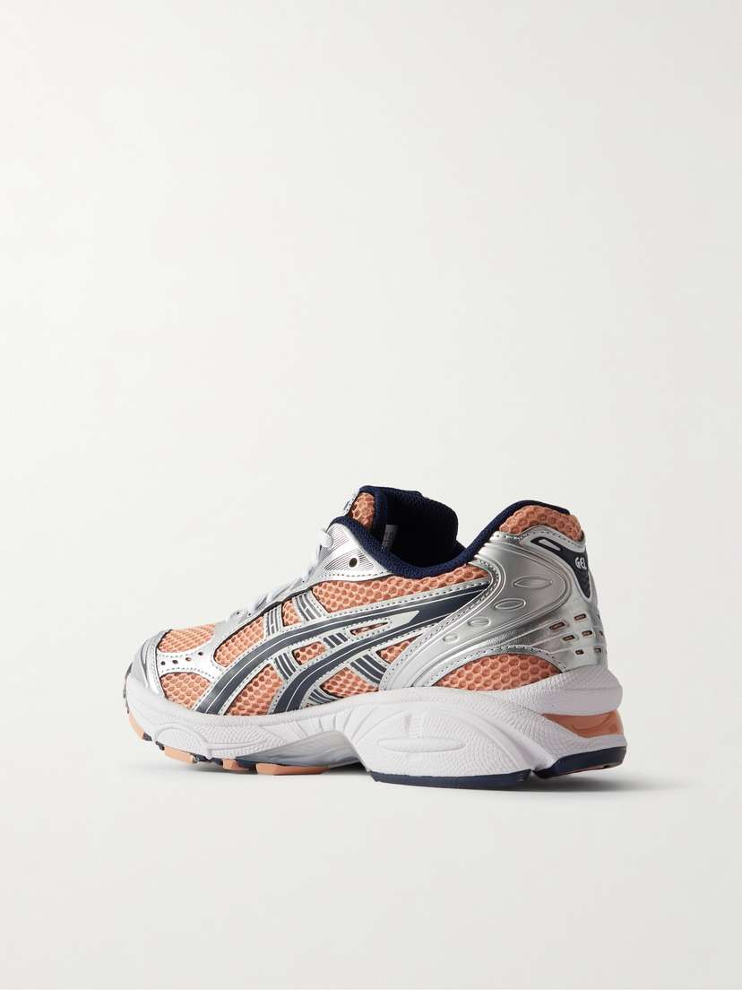 Кроссовки Gel-Kayano 14 из резины и сетки с металлической отделкой Asics, красный — фото 3