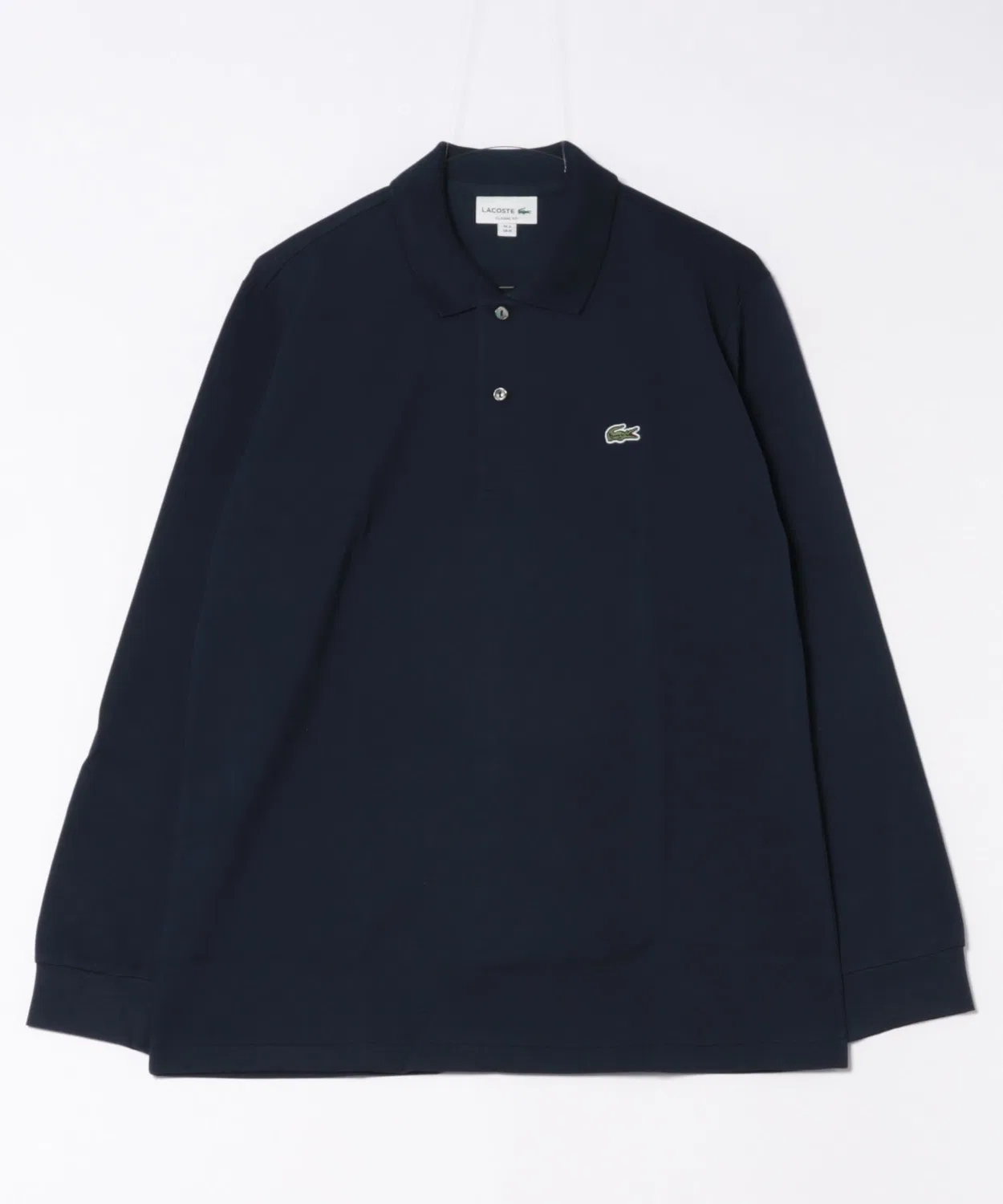 Поло Lacoste Classic Fit длинный рукав темно-синий