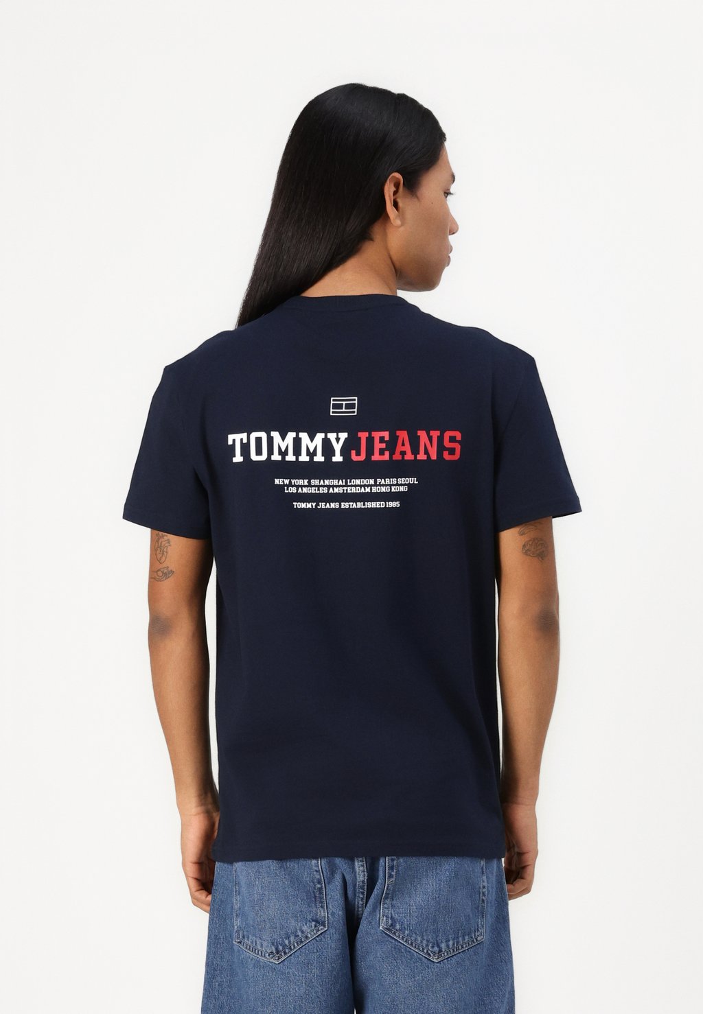 

Футболка с принтом DNA GRAPHIC TEE Tommy Jeans, темно-синий