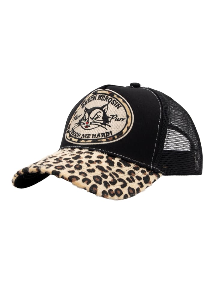 

Бейсболка Queen Kerosin Trucker Cap Touch Me Hard, черная