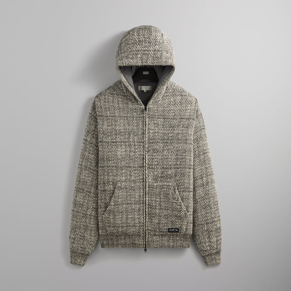

Куртка Kith Textured Tweed Sierra Hoodie, цвет Fin