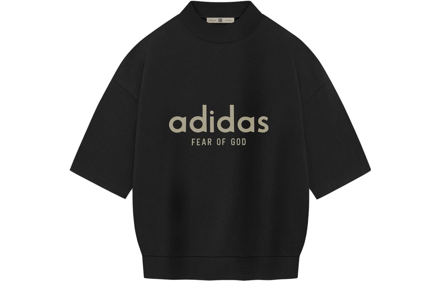 

Футболка Athletics Heavy Jersey 3/4 Mock Tee, черная Fear Of God, черный