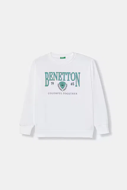 Блуза детская с принтом United Colors of Benetton, белый