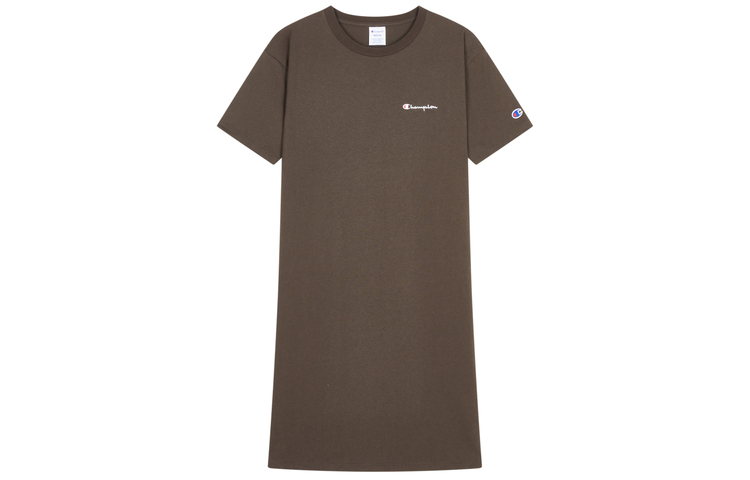 

Короткое платье с короткими рукавами Japan Version Champion, Coffee