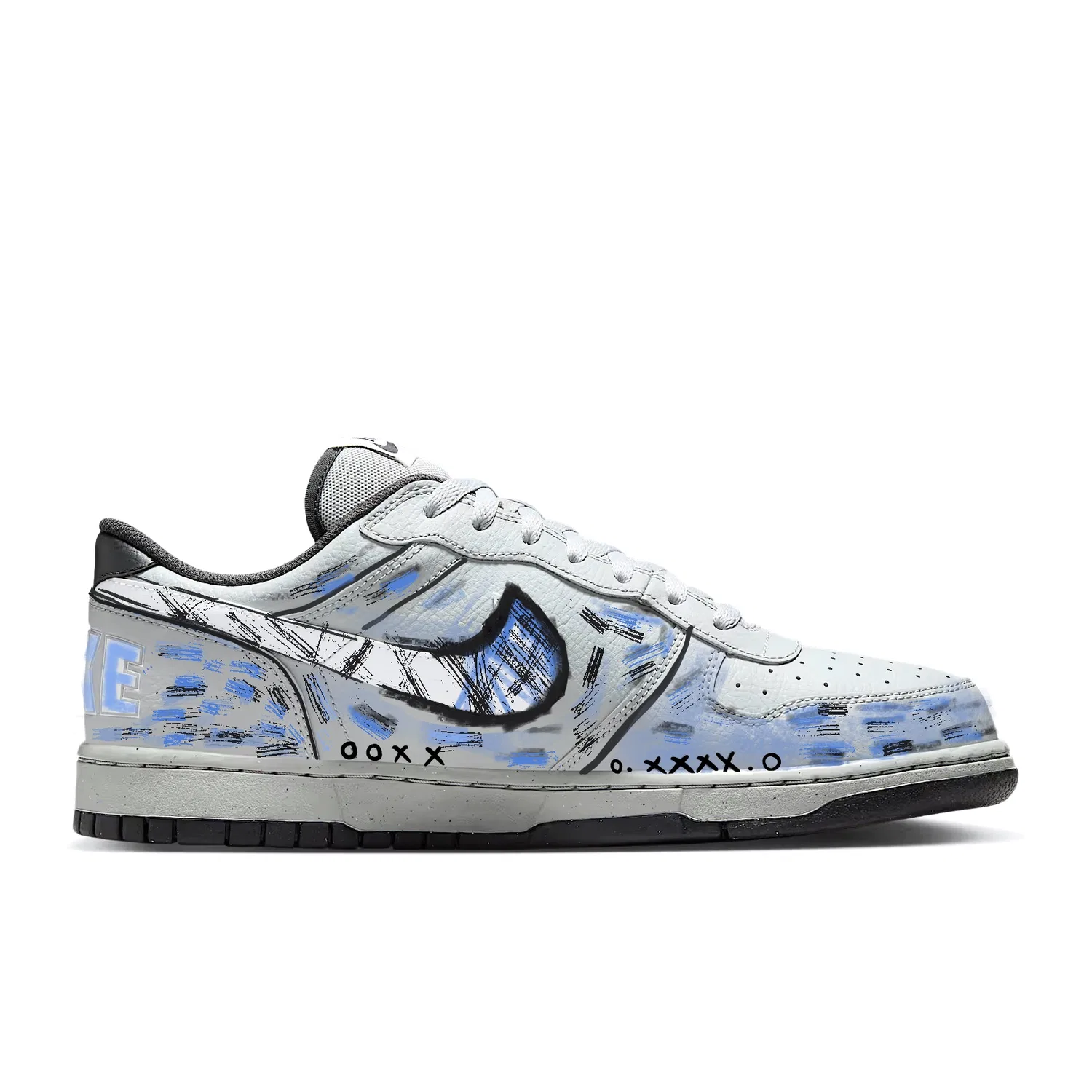 Кроссовки скейтбординг Nike Gray Blue — фото 4