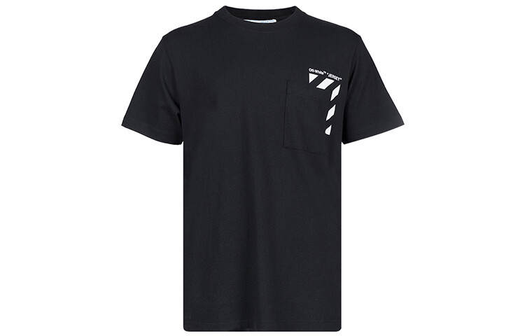 

Футболка мужская Off-White Diag-Stripe, черный