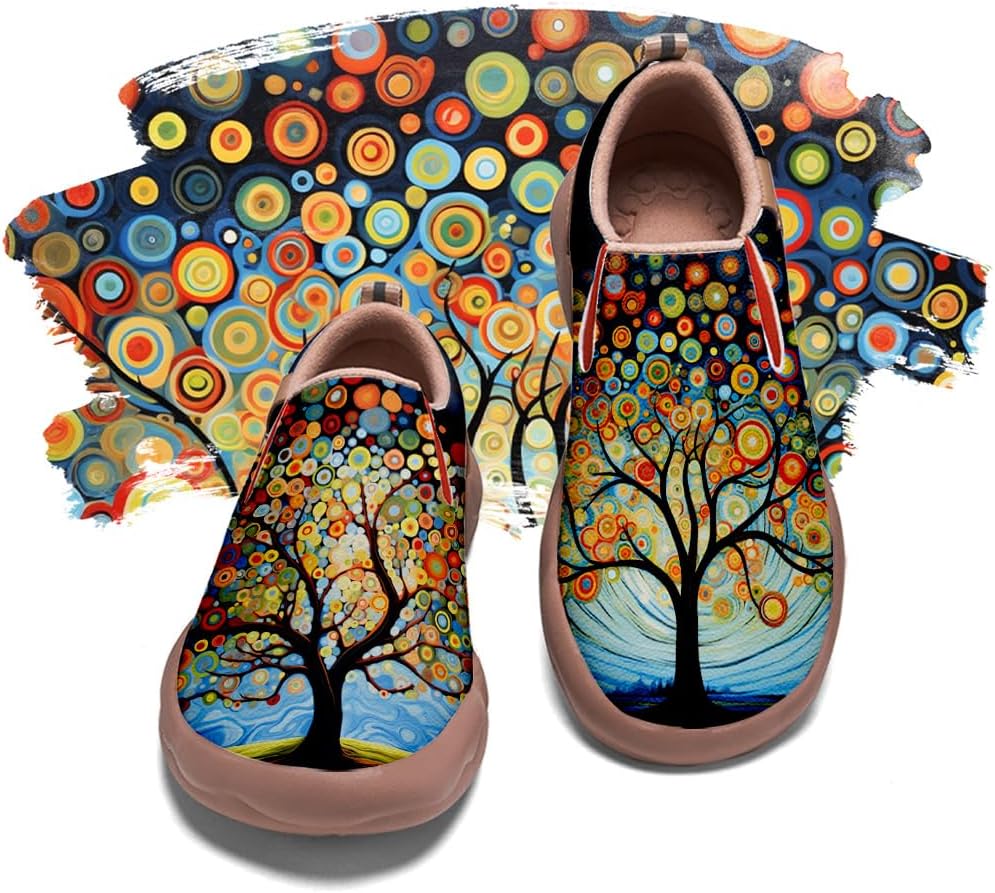 

Мужские раскрашенные обувь для путешествий, повседневные лоферы, прогулочные слипоны, удобные модные кроссовки с художественным дизайном Onehorse, Art-03