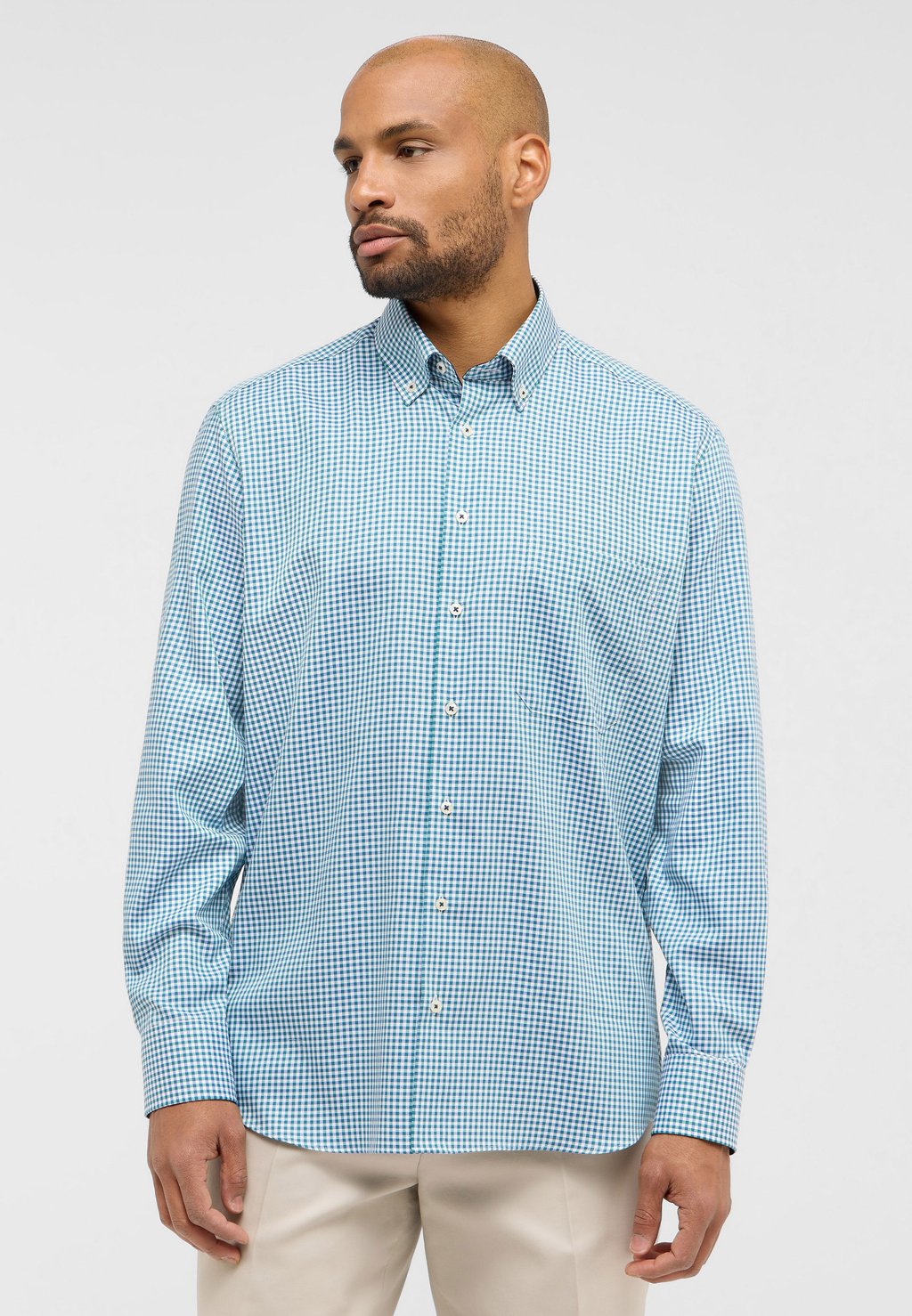 

Рубашка TWILL COMFORT FIT Eterna, зеленый