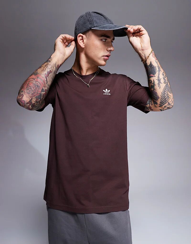 

Футболка essential в коричневом цвете adidas Originals