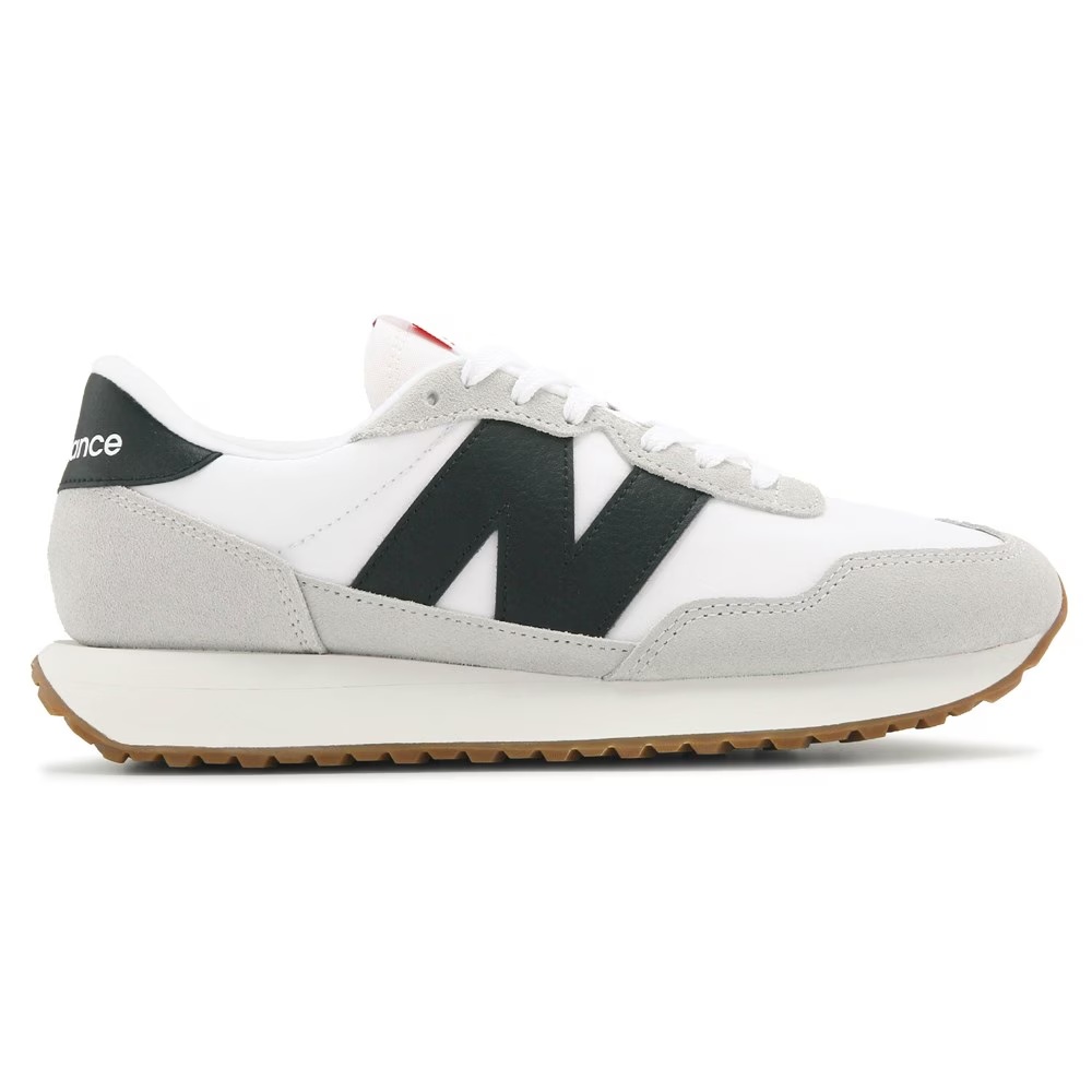 Кроссовки 237 retro New Balance, white/black/gum — фото 2