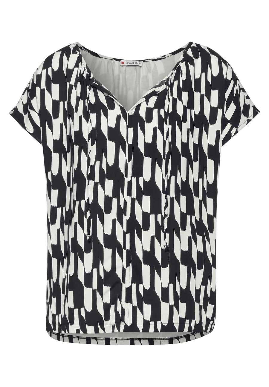 

Блуза STREET ONE Blouse, черный/белый