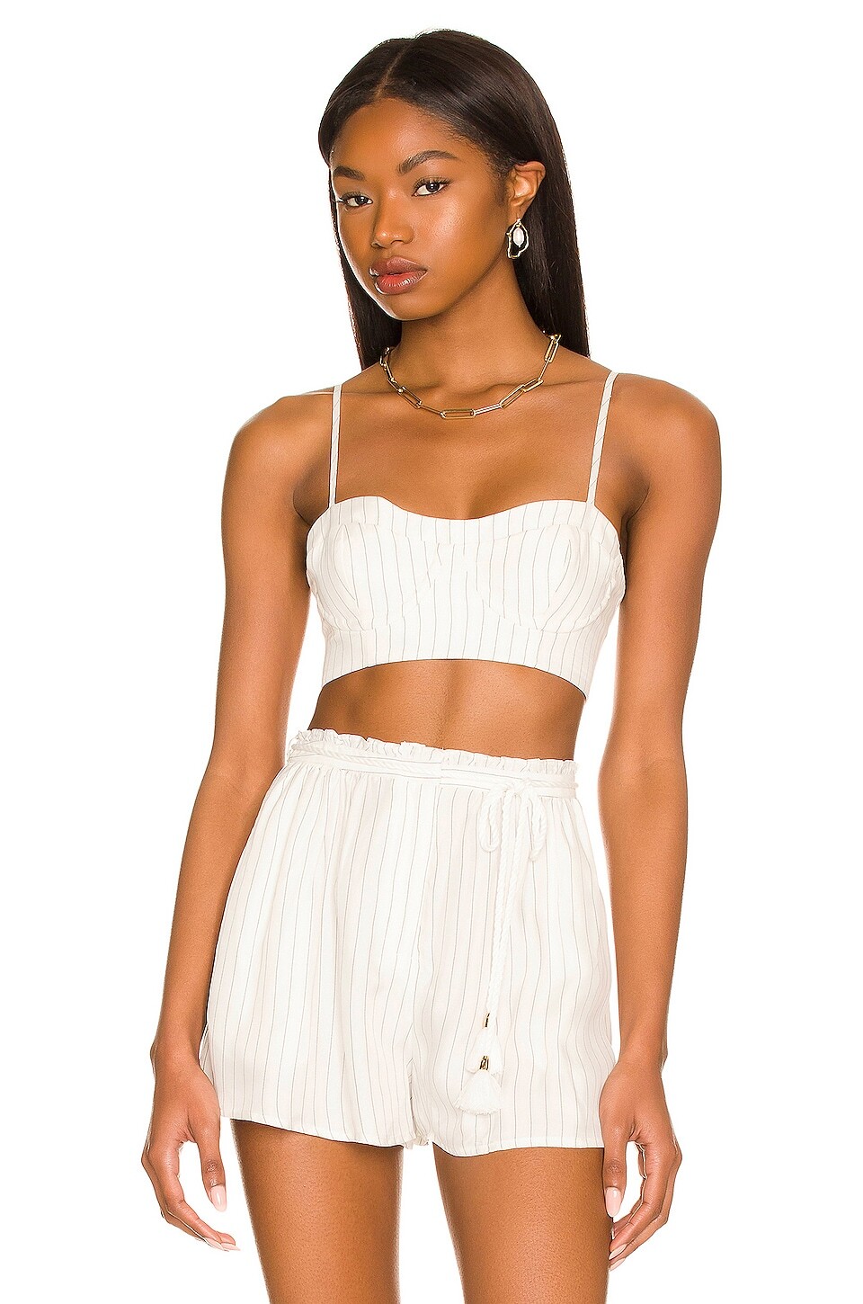 

Бралетт House of Harlow 1960 x REVOLVE Raphael, цвет Ivory Stripe