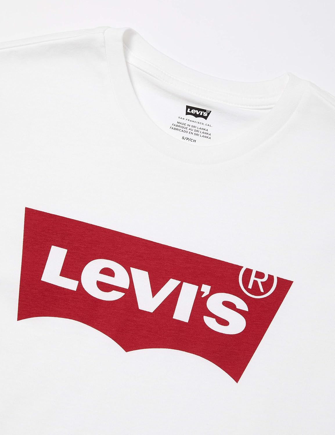 Мужская футболка Levi's с коротким рукавом и логотипом Batwing, белый — фото 3