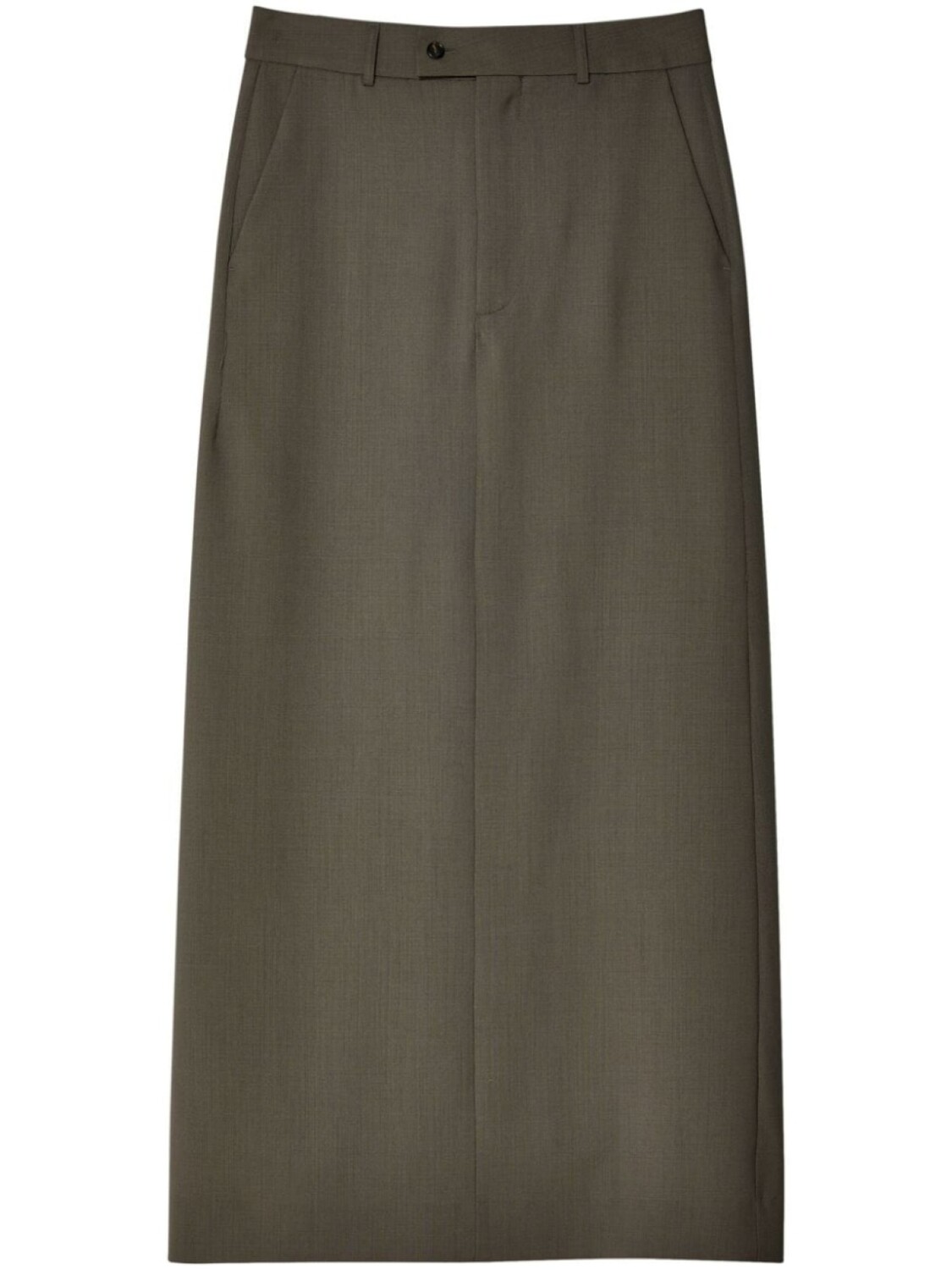 

MM6 Maison Margiela юбка макси из вирджинской шерсти, коричневый