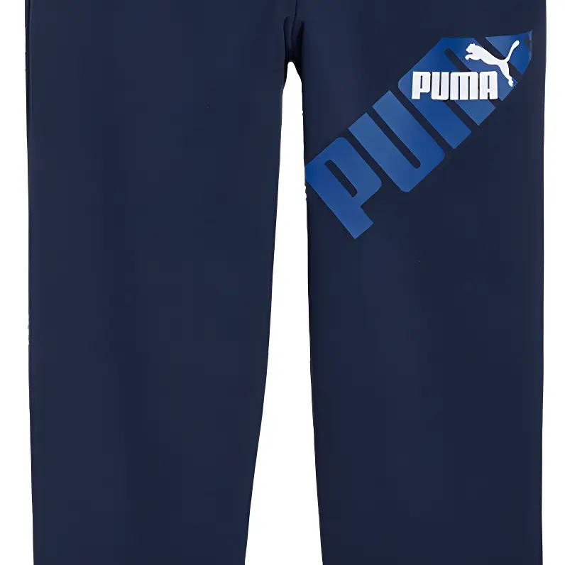 PUMA Детские вязаные спортивные штаны для детей 3-7 лет marine blue — фото 3