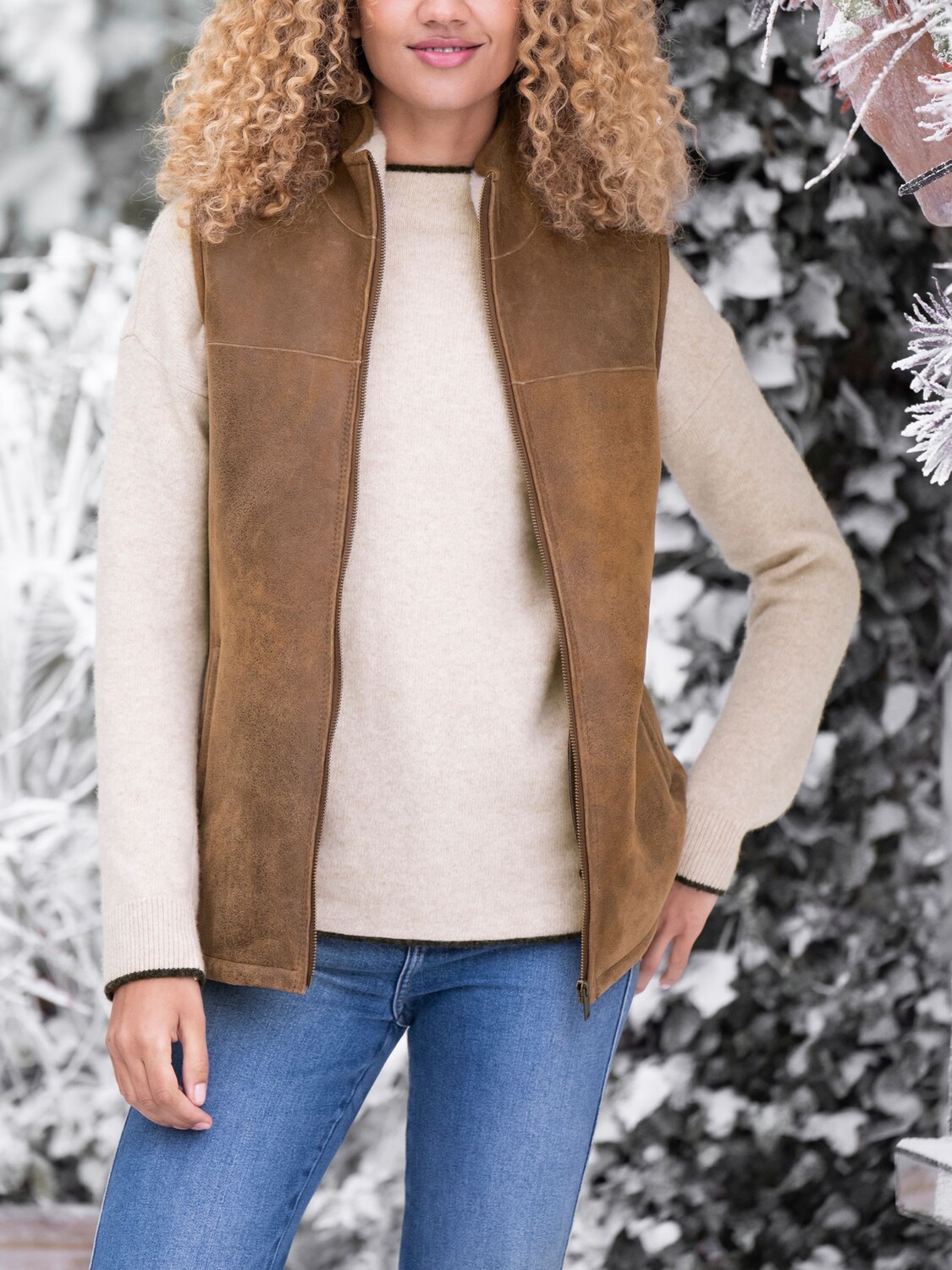 

Жилет из овчины Celtic & Co., Орех