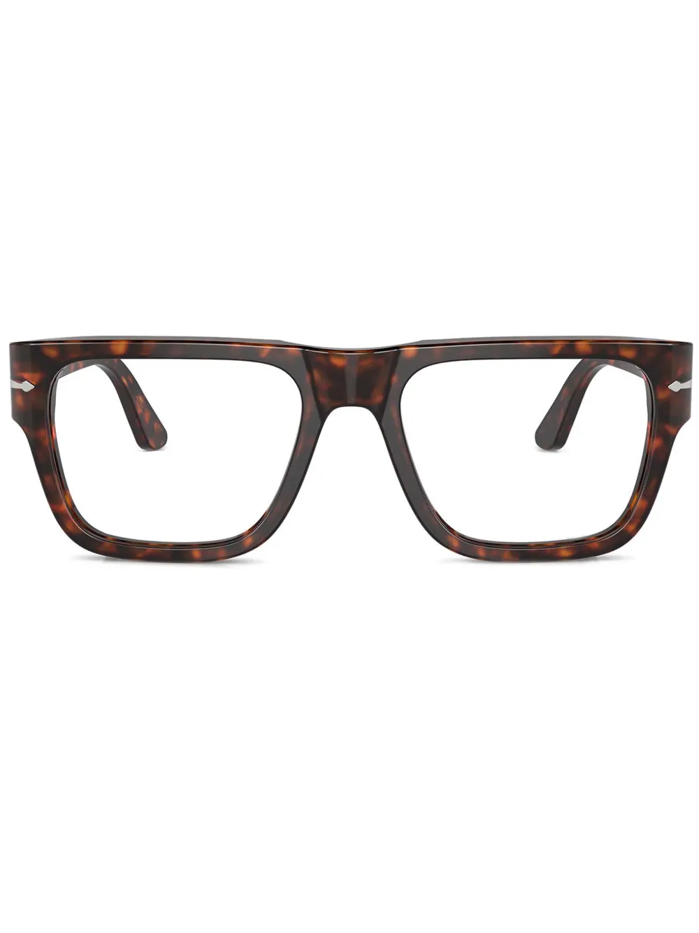 

Очки в квадратной оправе черепаховой расцветки Persol, коричневый