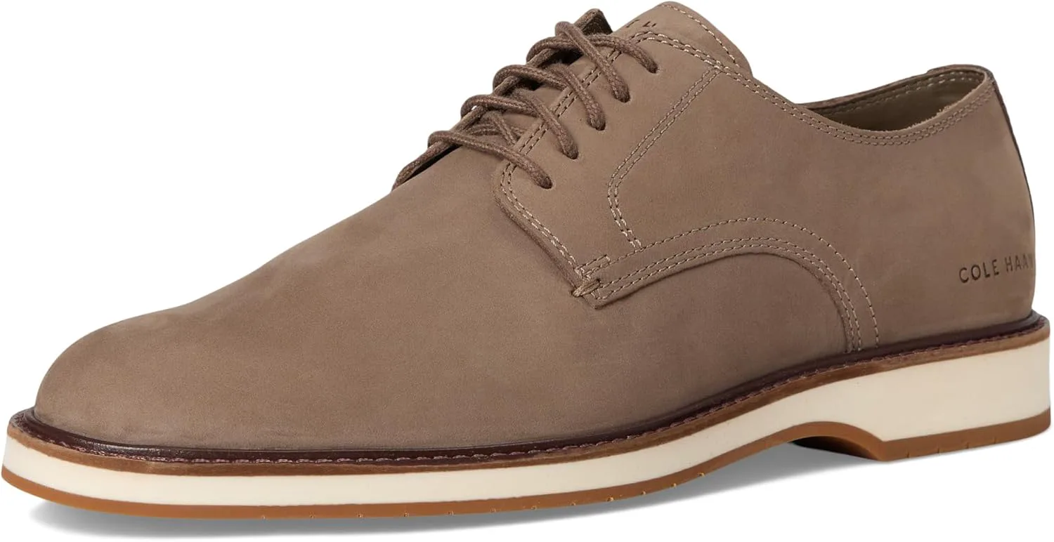 Мужские оксфорды Cole Haan Morse Grand с простым носком, серебряный — фото 2