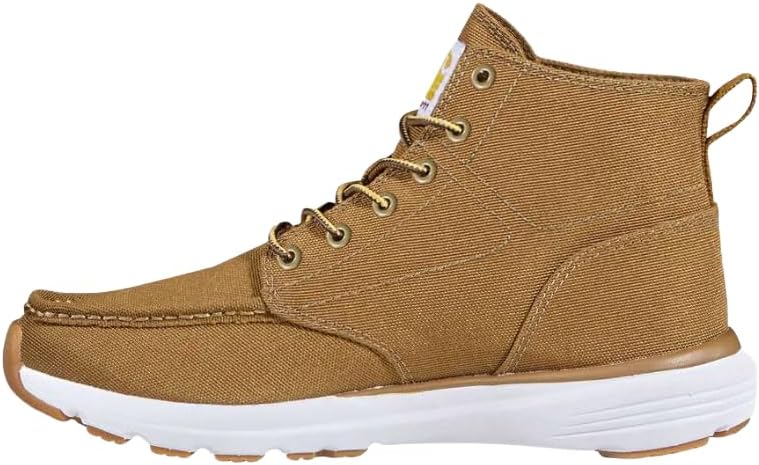 Мужские ботинки Carhartt Haslett Canvas Chukka - ботинки с мыском-мок, легкой промежуточной подошвой LWD, стелькой с поддержкой свода стопы и быстросохнущей подкладкой, коричневый — фото 3