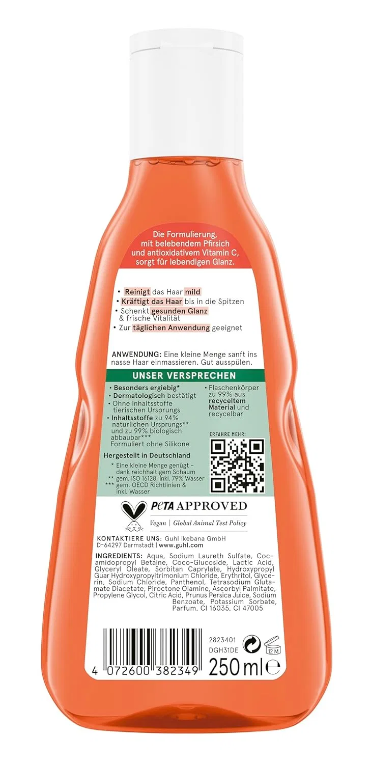 Шампунь для нормальных волос «Fresh & Fruity» от Guhl, Orange — фото 2