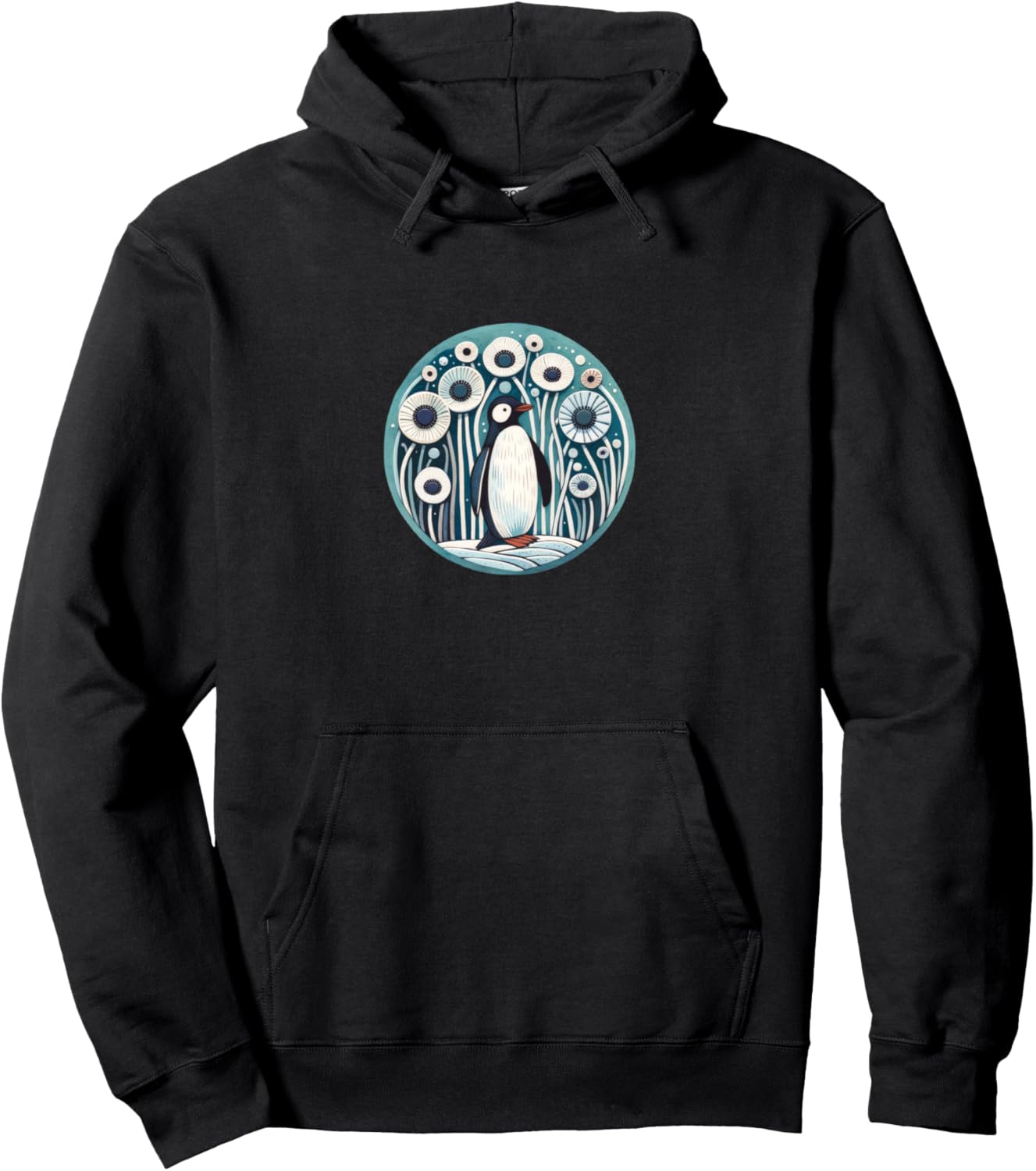 

Толстовка с изображением пингвина Penguin Lover Snugg, черный
