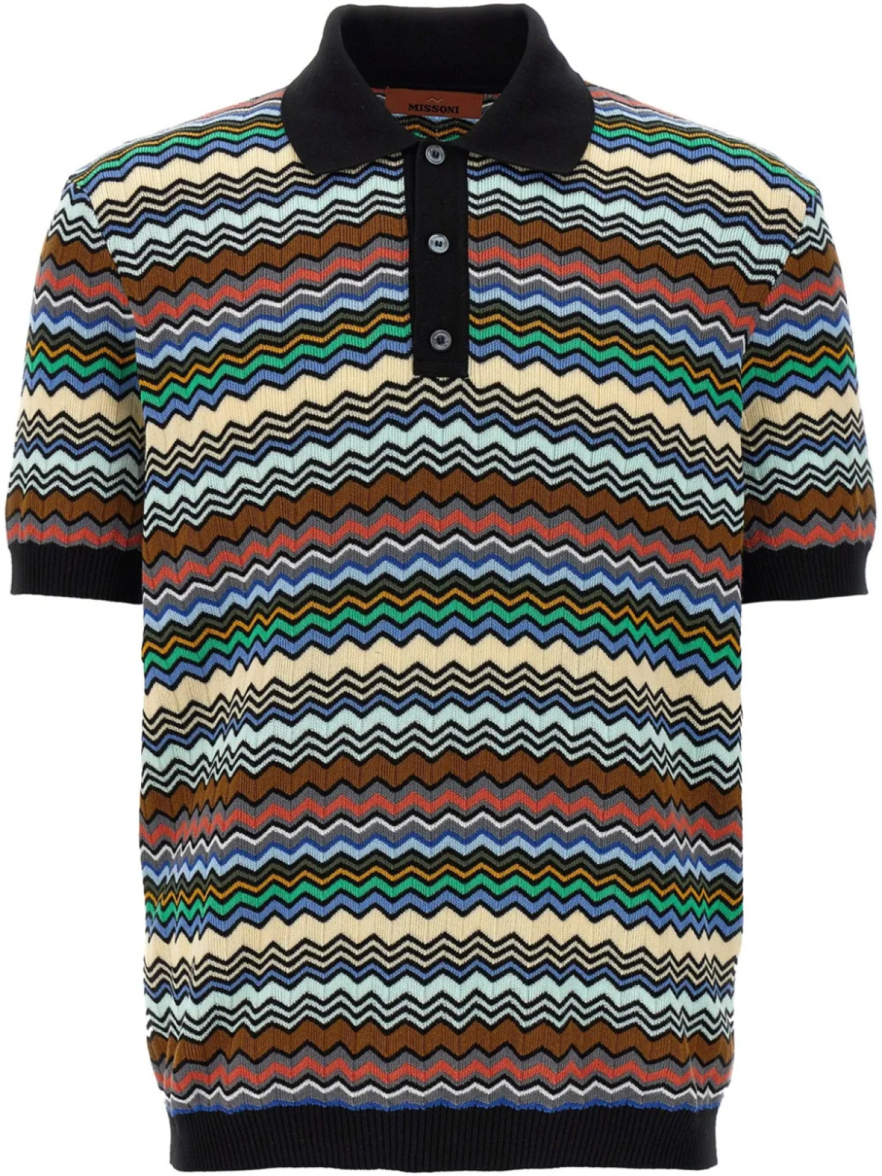

Рубашка поло Missoni Zigzag, черный