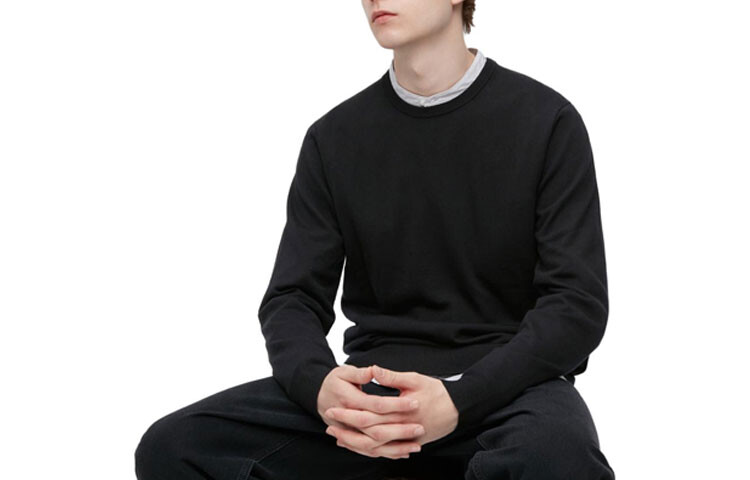 

UNIQLO Мужской трикотаж, цвет Black