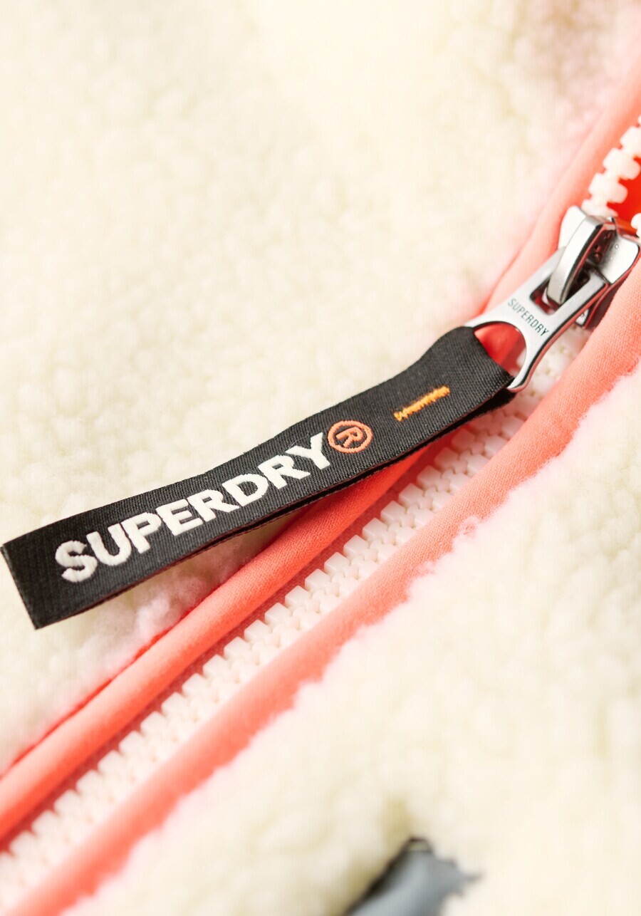 Куртка для активного отдыха Superdry Fleece Jacket, экрю — фото 3