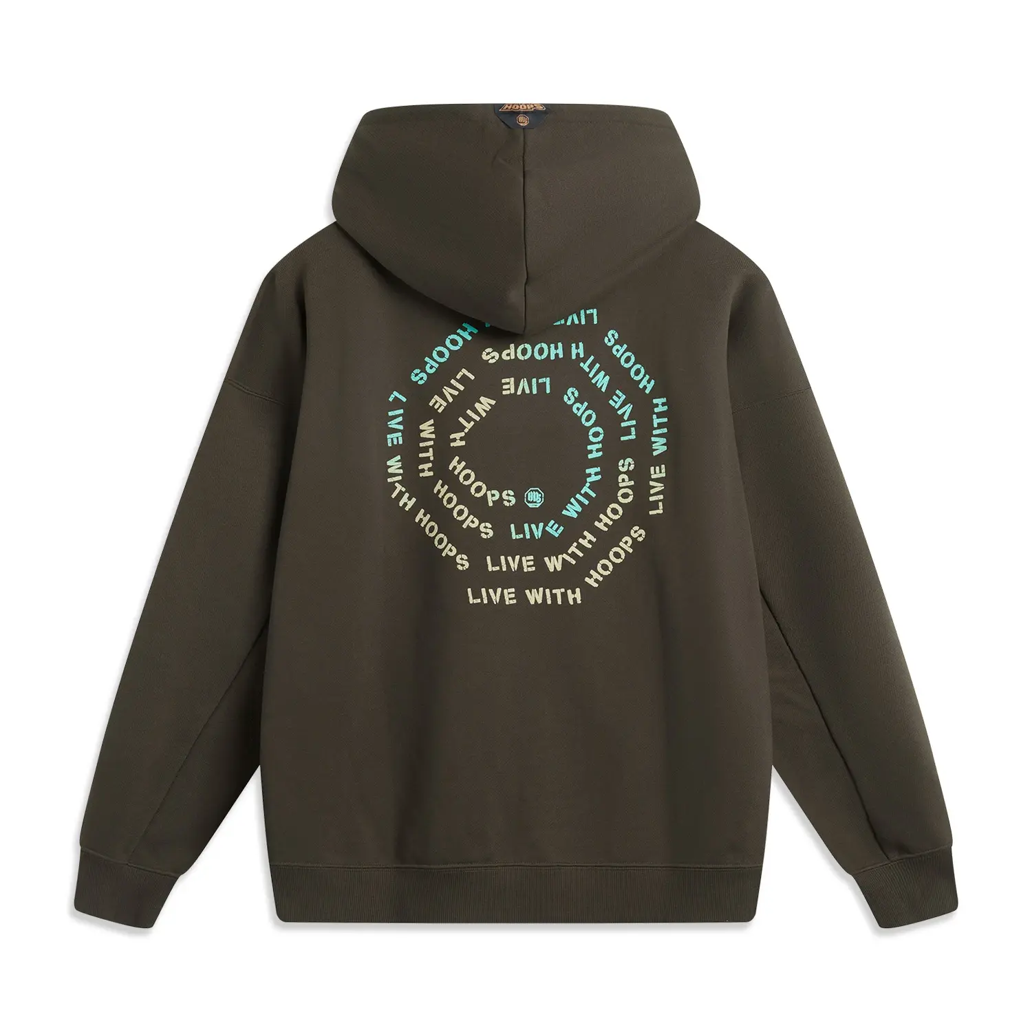 

LINING Толстовка из баскетбольной коллекции мужская Slate Brown, Коричневый, LINING Толстовка из баскетбольной коллекции мужская Slate Brown